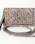 Never Mind Nmbg105C Wallet Vintage Handmade Genuine Cowhide Leather Women Bag Western Handbag Purse