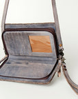Never Mind Nmbg105C Wallet Vintage Handmade Genuine Cowhide Leather Women Bag Western Handbag Purse