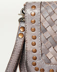 Never Mind Nmbg105C Wallet Vintage Handmade Genuine Cowhide Leather Women Bag Western Handbag Purse