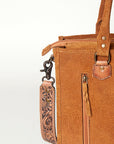 American Darling Briefcase Hand Tooled Saddle Blanket Genuine Leather women bag western handbag purse