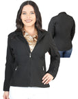 Womens Zipper Jacket Black 127081