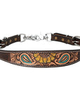 Bar H Equine Bonnie Blossom Sunflower Leather One Ear Headstall
