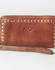 Never Mind Nmbgz110A Wallet Vintage Handmade Genuine Cowhide Leather Women Bag Western Handbag Purse