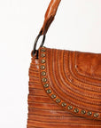 Never Mind Nmbgm105D Tote Vintage Handmade Genuine Cowhide Leather Women Bag Western Handbag Purse