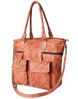 Never Mind Nmbg116A Tote Vintage Handmade Genuine Cowhide Leather Women Bag Western Handbag Purse