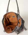 Never Mind Nmbg116B Tote Vintage Handmade Genuine Cowhide Leather Women Bag Western Handbag Purse