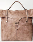 Never Mind Nmbg109A Backpack Vintage Handmade Genuine Cowhide Leather Women Bag Western Handbag Purse