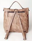 Never Mind Nmbg109A Backpack Vintage Handmade Genuine Cowhide Leather Women Bag Western Handbag Purse