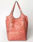 Never Mind Nmbg108D Tote Vintage Handmade Genuine Cowhide Leather Women Bag Western Handbag Purse