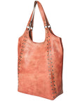 Never Mind Nmbg108D Tote Vintage Handmade Genuine Cowhide Leather Women Bag Western Handbag Purse