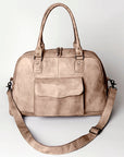 Never Mind Nmbg126D Tote Vintage Handmade Genuine Cowhide Leather Women Bag Western Handbag Purse