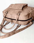 Never Mind Nmbg126D Tote Vintage Handmade Genuine Cowhide Leather Women Bag Western Handbag Purse