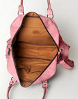 Never Mind Nmbg126C Tote Vintage Handmade Genuine Cowhide Leather Women Bag Western Handbag Purse