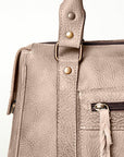 Never Mind Nmbg128C Tote Vintage Handmade Genuine Cowhide Leather Women Bag Western Handbag Purse