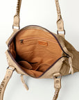 Never Mind Nmbg128A Tote Vintage Handmade Genuine Cowhide Leather Women Bag Western Handbag Purse