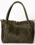 Never Mind Nmbgm110B Tote Vintage Handmade Genuine Cowhide Leather Women Bag Western Handbag Purse