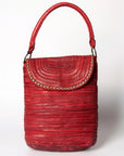 Never Mind Nmbgm105B Tote Vintage Handmade Genuine Cowhide Leather Women Bag Western Handbag Purse