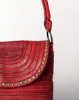 Never Mind Nmbgm105B Tote Vintage Handmade Genuine Cowhide Leather Women Bag Western Handbag Purse