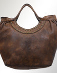 Never Mind Nmbgm101C Tote Vintage Handmade Genuine Cowhide Leather Women Bag Western Handbag Purse