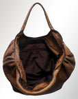 Never Mind Nmbgm101C Tote Vintage Handmade Genuine Cowhide Leather Women Bag Western Handbag Purse