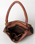 Never Mind Nmbgm105C Tote Vintage Handmade Genuine Cowhide Leather Women Bag Western Handbag Purse