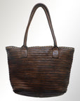 Never Mind Nmbgm104E Tote Vintage Handmade Genuine Cowhide Leather Women Bag Western Handbag Purse