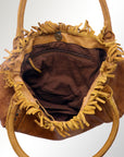 Never Mind Nmbgm110E Tote Vintage Handmade Genuine Cowhide Leather Women Bag Western Handbag Purse