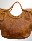 Never Mind Nmbgm101D Tote Vintage Handmade Genuine Cowhide Leather Women Bag Western Handbag Purse