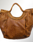 Never Mind Nmbgm101D Tote Vintage Handmade Genuine Cowhide Leather Women Bag Western Handbag Purse