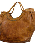 Never Mind Nmbgm101D Tote Vintage Handmade Genuine Cowhide Leather Women Bag Western Handbag Purse