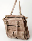 Never Mind Nmbg111A Tote Vintage Handmade Genuine Cowhide Leather Women Bag Western Handbag Purse