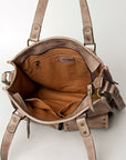 Never Mind Nmbg111A Tote Vintage Handmade Genuine Cowhide Leather Women Bag Western Handbag Purse