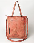Never Mind Nmbg111E Tote Vintage Handmade Genuine Cowhide Leather Women Bag Western Handbag Purse