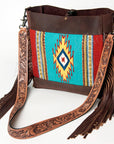 American Darling Large Crossbody Saddle Blanket Genuine Leather Western Women Bag Handbag Purse | Western Crossbody Bag | Travel Crossbody Bags | College Crossbody Bag | Casual Crossbody Bag