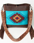 American Darling Large Crossbody Saddle Blanket Genuine Leather Western Women Bag Handbag Purse | Western Crossbody Bag | Travel Crossbody Bags | College Crossbody Bag | Casual Crossbody Bag
