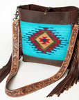 American Darling Large Crossbody Saddle Blanket Genuine Leather Western Women Bag Handbag Purse | Western Crossbody Bag | Travel Crossbody Bags | College Crossbody Bag | Casual Crossbody Bag