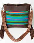 American Darling Large Crossbody Saddle Blanket Genuine Leather Western Women Bag Handbag Purse | Western Crossbody Bag | Travel Crossbody Bags | College Crossbody Bag | Casual Crossbody Bag