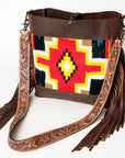 American Darling Large Crossbody Saddle Blanket Genuine Leather Western Women Bag Handbag Purse | Western Crossbody Bag | Travel Crossbody Bags | College Crossbody Bag | Casual Crossbody Bag