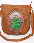 American Darling Large Crossbody Hand Tooled Genuine Leather women bag western handbag purse