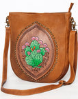 American Darling Large Crossbody Hand Tooled Genuine Leather women bag western handbag purse