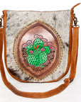 American Darling Large Crossbody Hand Tooled Genuine Leather women bag western handbag purse
