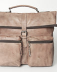 Never Mind Nmbg134B Backpack Vintage Handmade Genuine Cowhide Leather Women Bag Western Handbag Purse