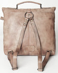Never Mind Nmbg134B Backpack Vintage Handmade Genuine Cowhide Leather Women Bag Western Handbag Purse