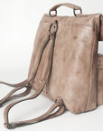 Never Mind Nmbg134B Backpack Vintage Handmade Genuine Cowhide Leather Women Bag Western Handbag Purse