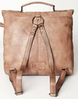 Never Mind Nmbg134D Backpack Vintage Handmade Genuine Cowhide Leather Women Bag Western Handbag Purse