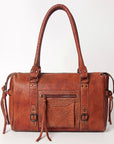 Never Mind Nmbgz113C Tote Vintage Handmade Genuine Cowhide Leather Women Bag Western Handbag Purse