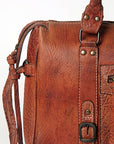 Never Mind Nmbgz113C Tote Vintage Handmade Genuine Cowhide Leather Women Bag Western Handbag Purse