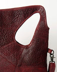 Never Mind Nmbgz117A Clutch Vintage Handmade Genuine Cowhide Leather Women Bag Western Handbag Purse