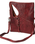 Never Mind Nmbgz117A Clutch Vintage Handmade Genuine Cowhide Leather Women Bag Western Handbag Purse