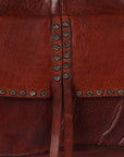 Spaghetti Western Swc125Cg Tote Vintage Handmade Drum Dyed Genuine European Cowhide Leather Women Bag Western Handbag Purse